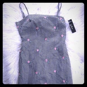 NWT! Lulus Gingham Mini Dress
